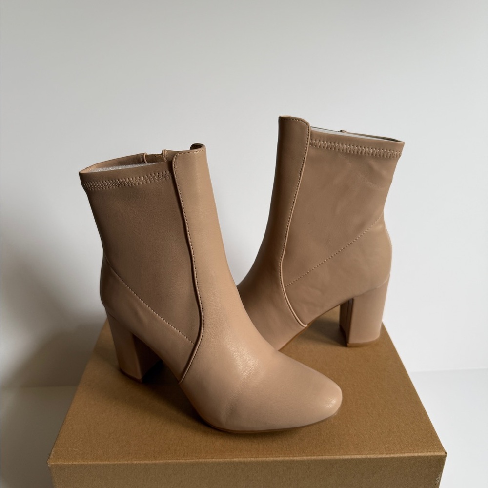 TOP Moda Tan Heeled Boots